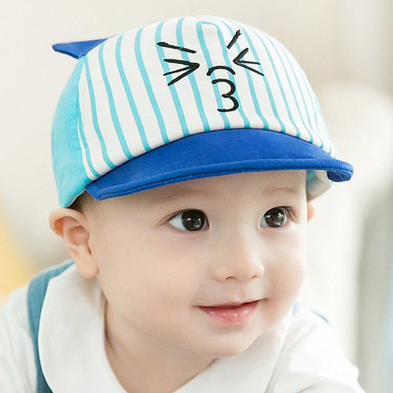 SunnyPlus ฤดูร้อนเด็กชายหญิงหมวกเบสบอลลูกแมวนุ่มปีกหมวกหมวกแบบตาข่าย