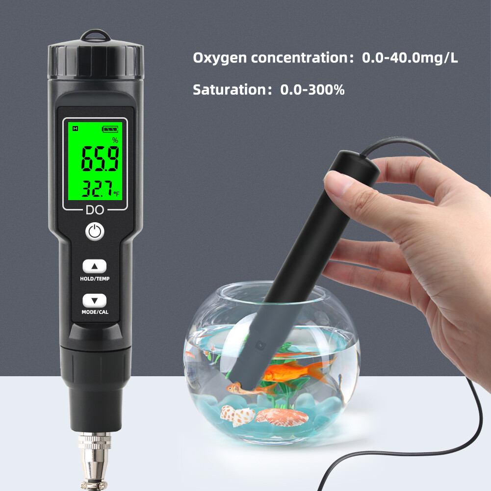Máy Đo Nồng Độ Oxy Hòa Tan Kỹ Thuật Số Mới Yieryi Bút Kiểm Tra Chất Lượng Nước Nhiệt Kế 0-40.00 Mg/L