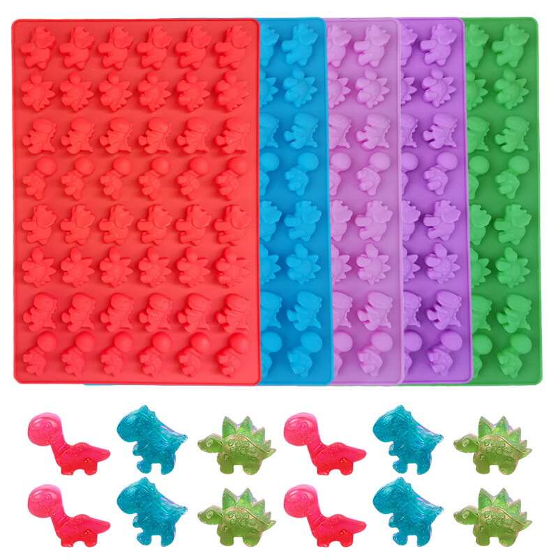 Silicone khuôn sô cô la khủng long khuôn silicon khuôn kẹo khuôn bánh dụng cụ trang trí bánh khay đá