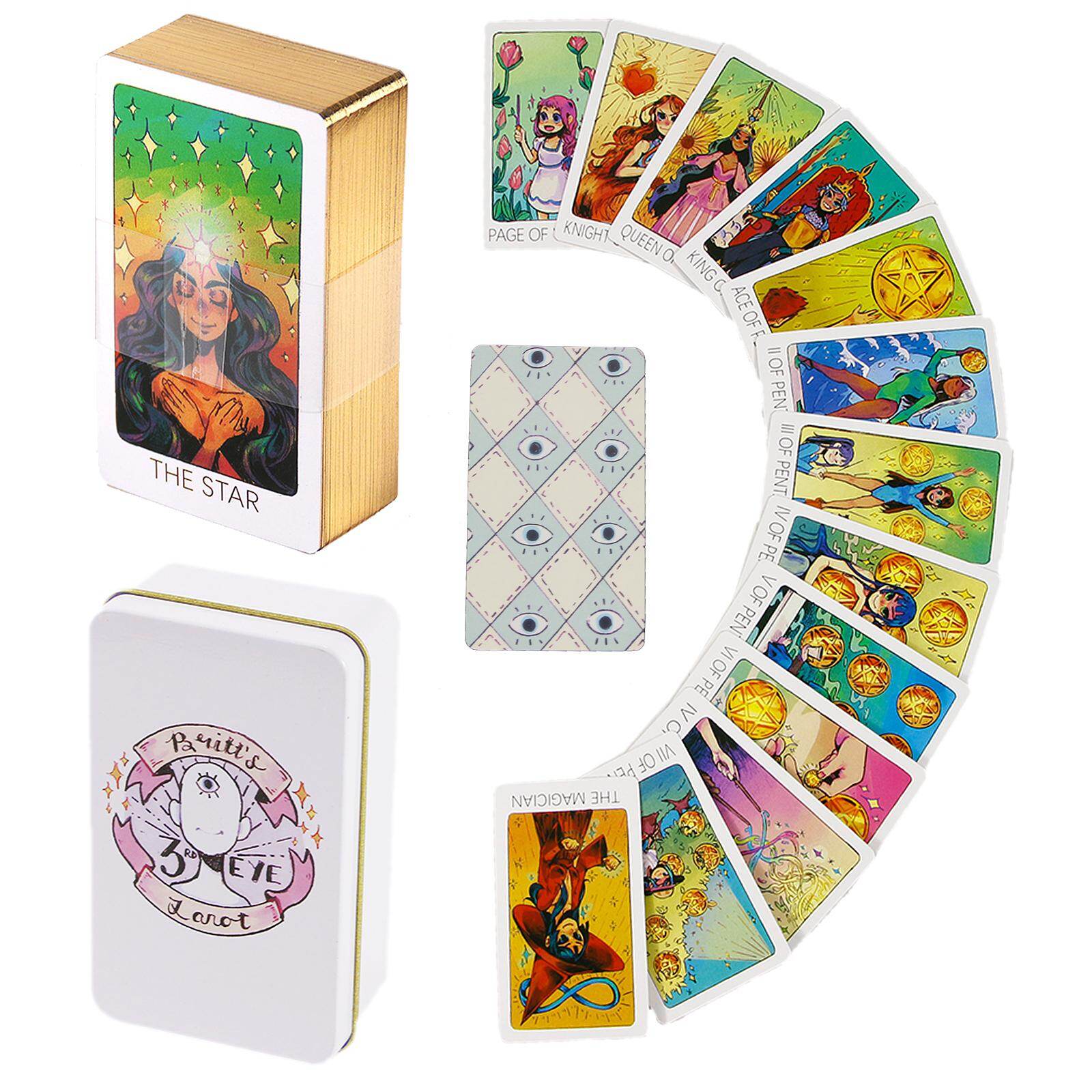 Britt's third eye tarot deck in a tin - 78 tarot cards