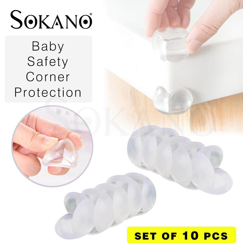 (RAYA 2019) SOKANO Baby Child Infant Kids Safety Table Desk Corner Edge Cushions Corner Protection (Set of 10 Pcs)