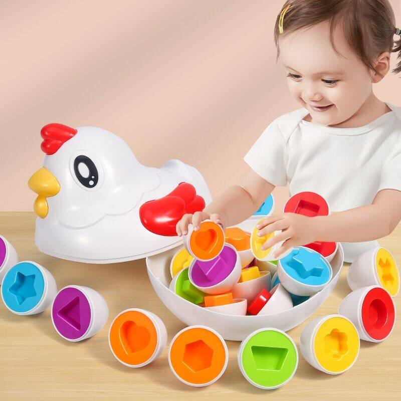Sản phẩm mới trứng thông minh Đồ chơi trò chơi bé học giáo dục đồ chơi