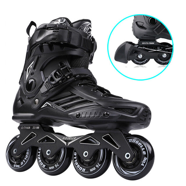 JKเดิมโรเซียS6สเก็ตอินไลน์Professional Slalomสเก็ตล้อฟรีผู้ใหญ่รองเท้าโรลเลอร์สเก็ตGood SEBA Patines P1