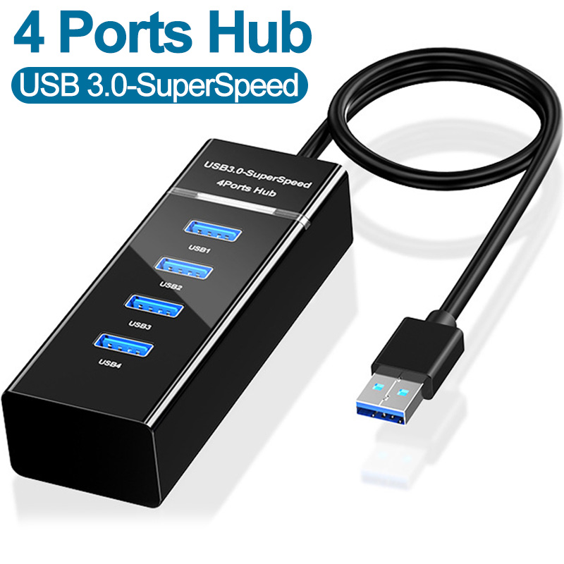 Bộ mở rộng hub usb truyền tốc độ cao 4 cổng usb 3.0 bộ chia hub mỏng usb bộ chuyển đổi hub dữ liệu nhanh bộ kết nối mở rộng