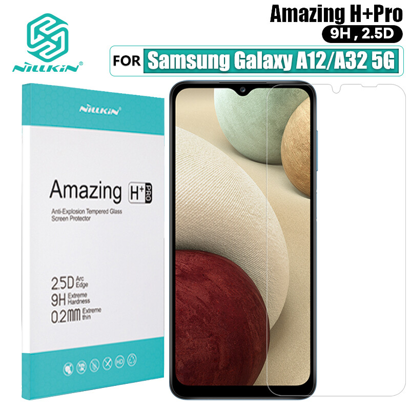 Nillkin Siêu Mỏng 9H Kính Cường Lực Untuk Samsung Galaxy A12 / A32 5G Miếng dán màn hình điện thoại H + Pro 0.22MM Chống Cháy Nổ Bảo Vệ Màng Kính Cường Lực