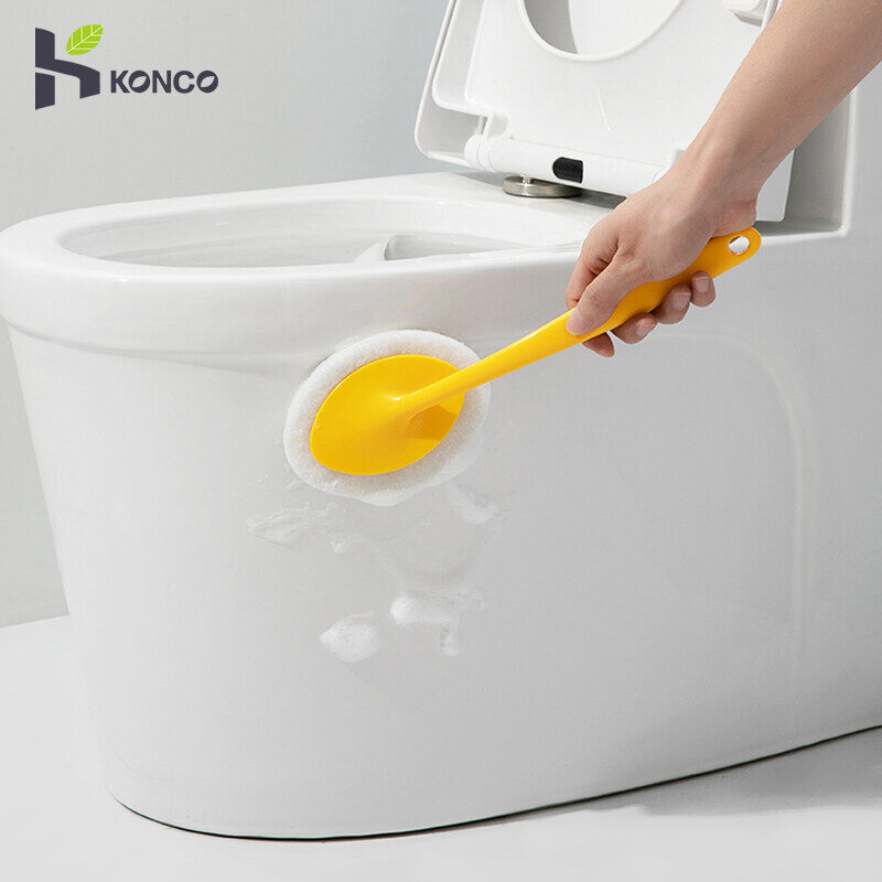 Bàn chải bọt biển konco dài, dụng cụ vệ sinh nhà bếp, nhà vệ sinh