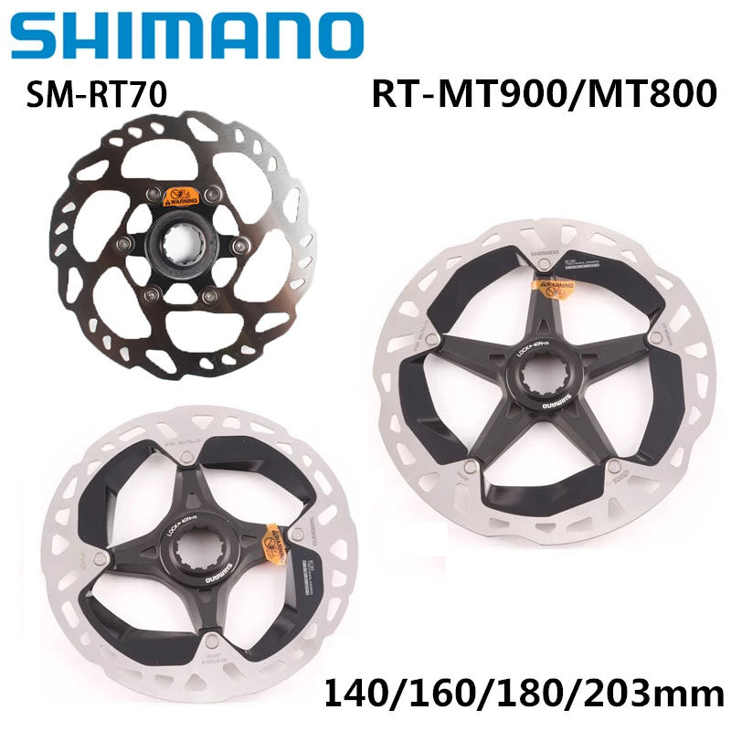 1 cái Shimano XTR Deore XT SLX RT-MT900 RT-MT800 rt70 rt900 Phanh thủy lực rô-tơ đĩa trung tâm khóa 140mm 160mm 180mm 203mm băng công nghệ cho xe đạp leo núi Xe đạp đường trường rô-tơ đĩa Phụ Kiện Xe Đạp