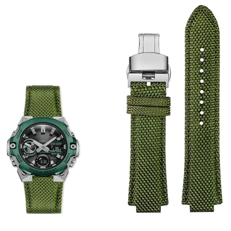 Dây Đeo Bằng Vải Nylon Cho Casio Dòng G-SHOCK GST-B400 Dây Đeo Đồng Hồ Bằng Da Bò Chống Nước Chính H