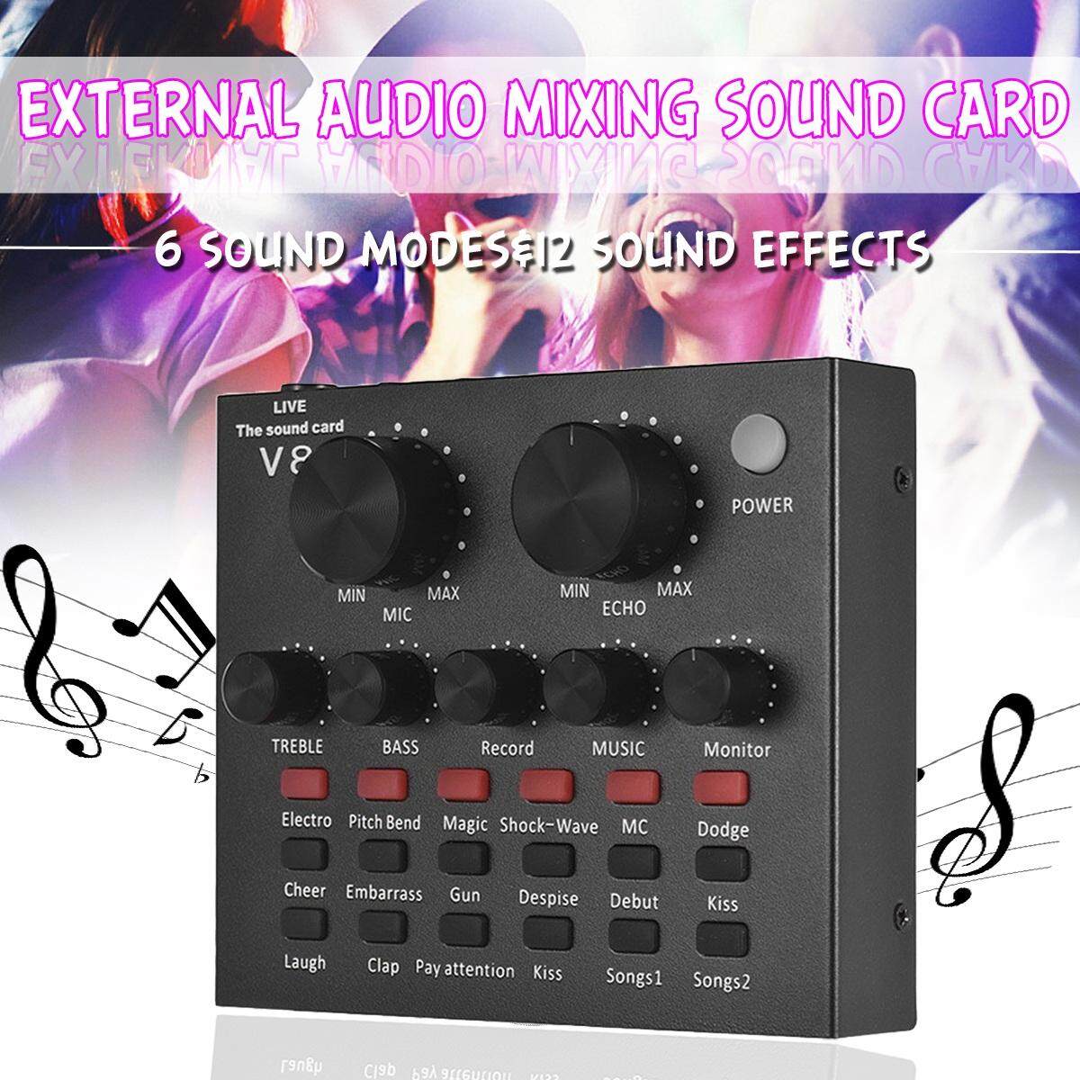 Generic External Audio Mixing Sound Card USB Audio Interface With Multiple Sound 90db