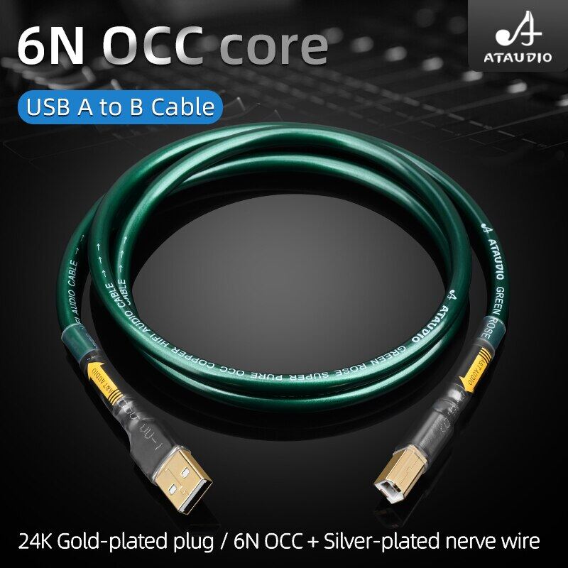 Usb hifi mạ bạc chất lượng cao 6n occ a-b c-b loại dac giải mã dữ liệu usb