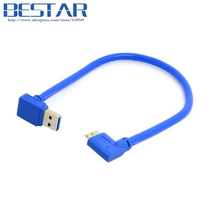【Limited stock】 Đầu cắm cáp góc 90 hướng xuống USB Độ 3.0 để góc B cắm đúng 20cm phụ kiện máy tính