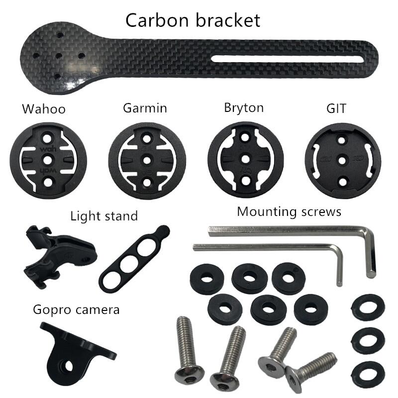 Giá gắn máy tính cho xe đạp garmin carbon đồng hồ bấm giờ máy tính xe đạp đường trường xe đạp, cho garmin gopro mount
