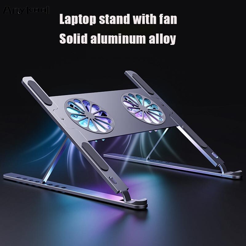 laptop stand laptop accessories laptop stand holder COD Aluminum Alloy Laptop Stand With Fan Laptop Cooler Laptop Holder