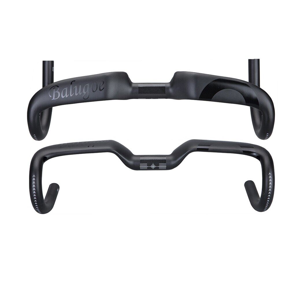 Balugoe ec90 tay lái carbon xe đạp đường trường thanh thả ghi đông xe đạp ghi đông xe đạp đường trường 31.8mm 400/420/440 xe đạp phần