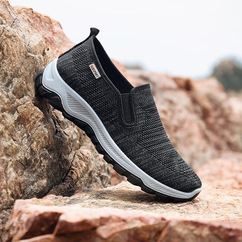 Mens breathable walking on sale shoes