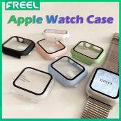 Glass Case for Apple Watch Series, 38mm-49mm Bumper Screen Protector