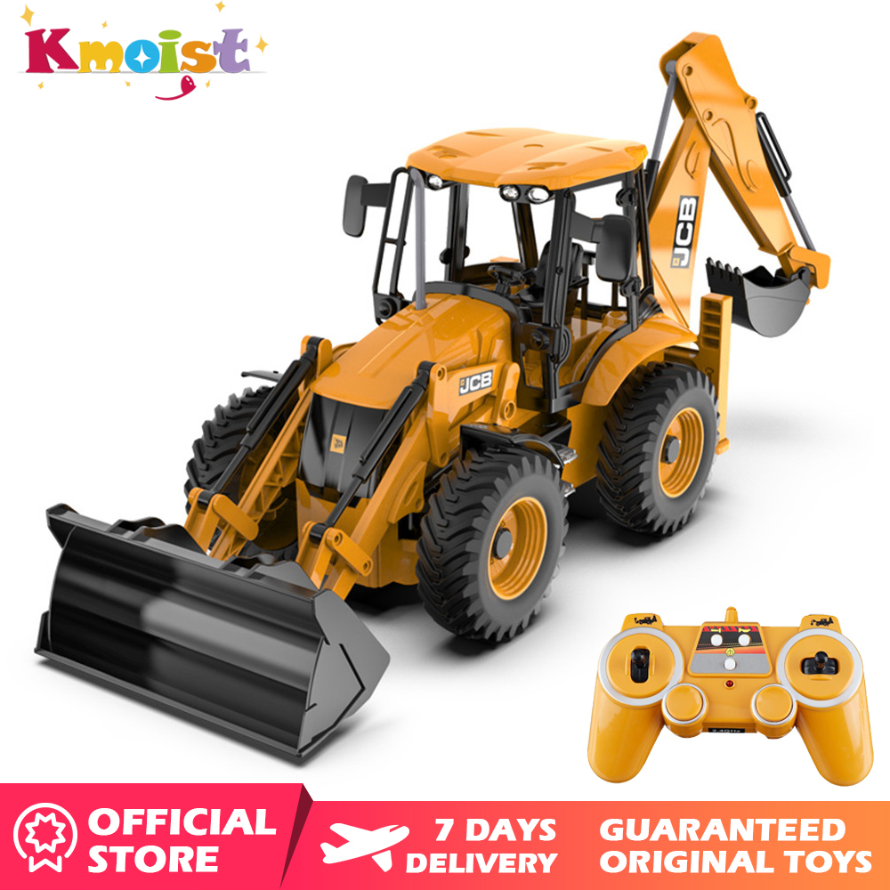 Kmoist Máy Xúc Điều Khiển Từ Xa E589 1:20 Máy Xúc Lật 2.4G Xây Dựng Kỹ Thuật Điều Khiển Từ Xa Máy Xúc Xe Tải Xe Ủi Đồ Chơi Mô Hình Xe Hơi Có Âm Thanh Nhẹ Cho Bé Trai Quà Tặng Đôi E
