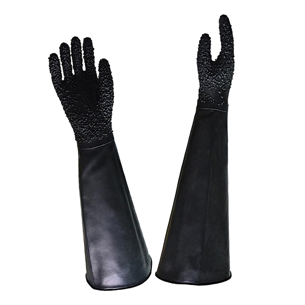 Lazarastores một đôi găng tay làm việc bảo vệ 27 ''cho tủ phun cát phun cát