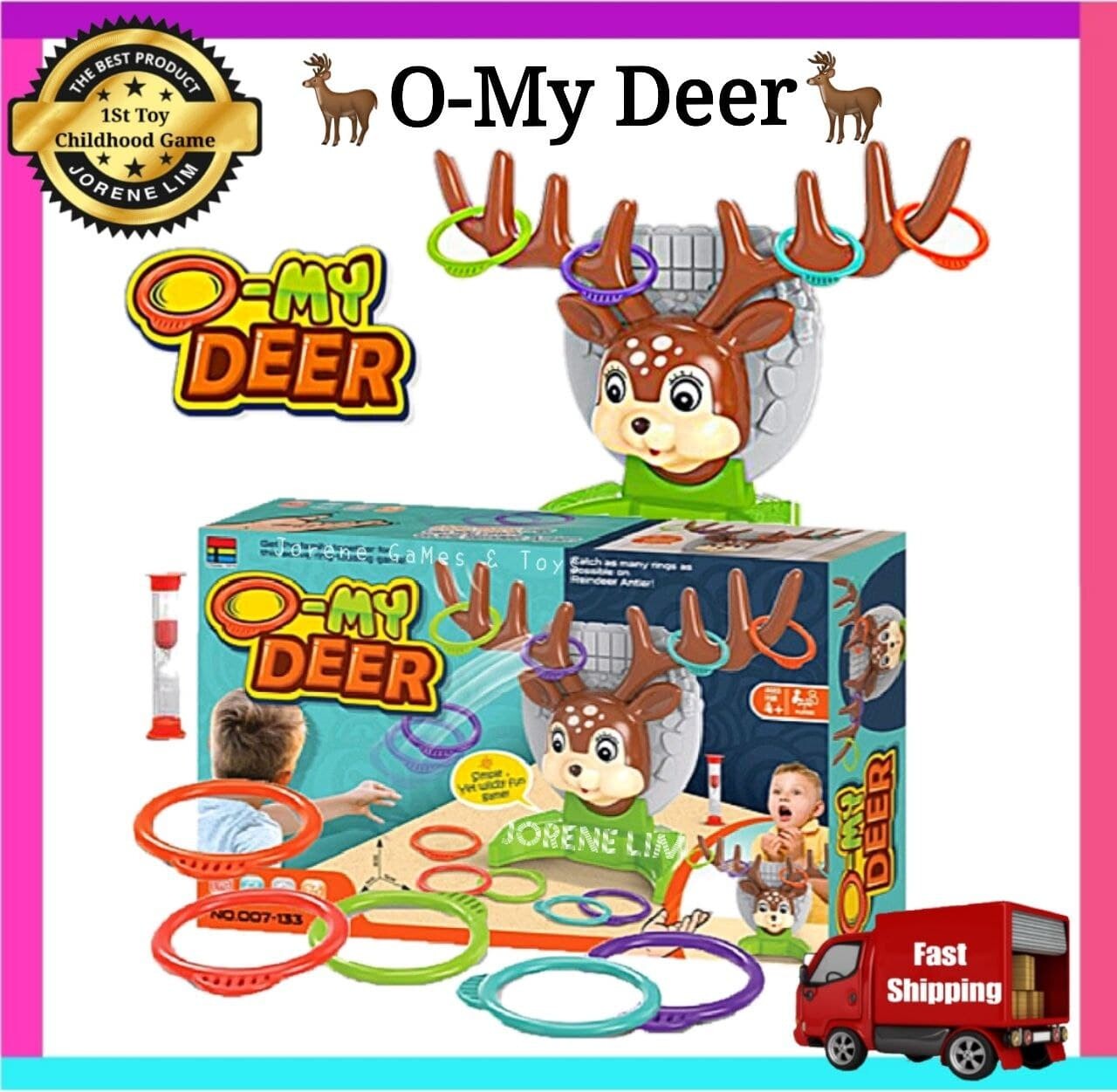 O-My-Deer Games Education Animal Toys Indoor Family Game | Lazada