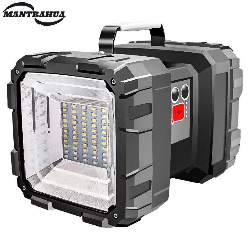 Mantrahua Đèn LED USB Đa Năng Cầm Tay Cầm Tay Chống Nước Có Thể Sạc Lại, W844100000LM Đèn Pin Hai Đầu Siêu Sáng 40W Đèn Pha Khẩn Cấp Ngoài Trời