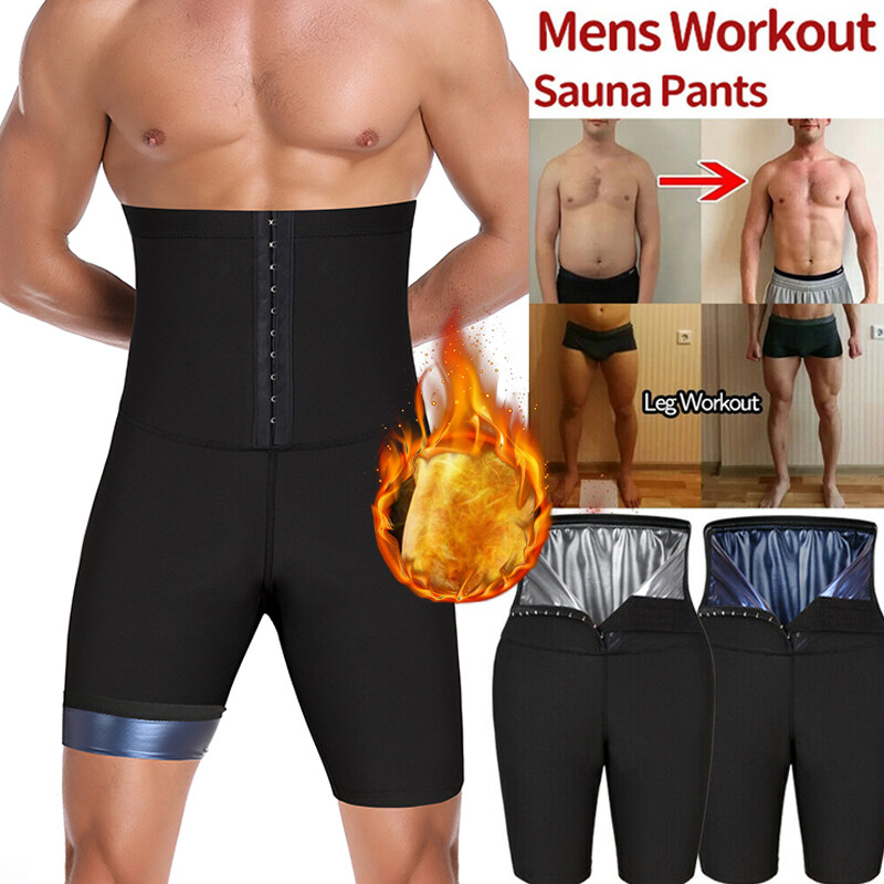 Men Sauna Sweat Pants Thermo Fat Control Legging Body Shapers