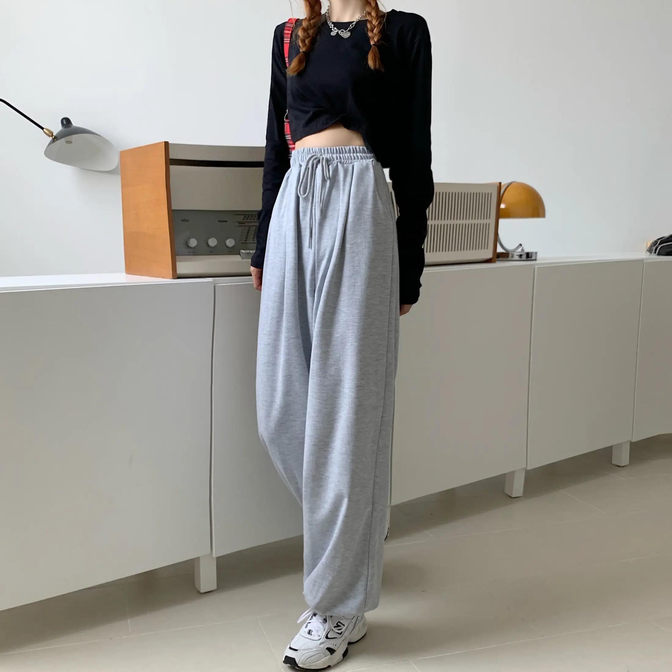 baggy gray sweatpants