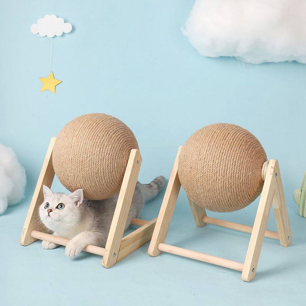 Bengpen đồ chơi cho mèo mài bằng gỗ dây sisal cho mèo đồ chơi cho mèo con bàn cào móng cho mèo đồ dùng cho thú cưng