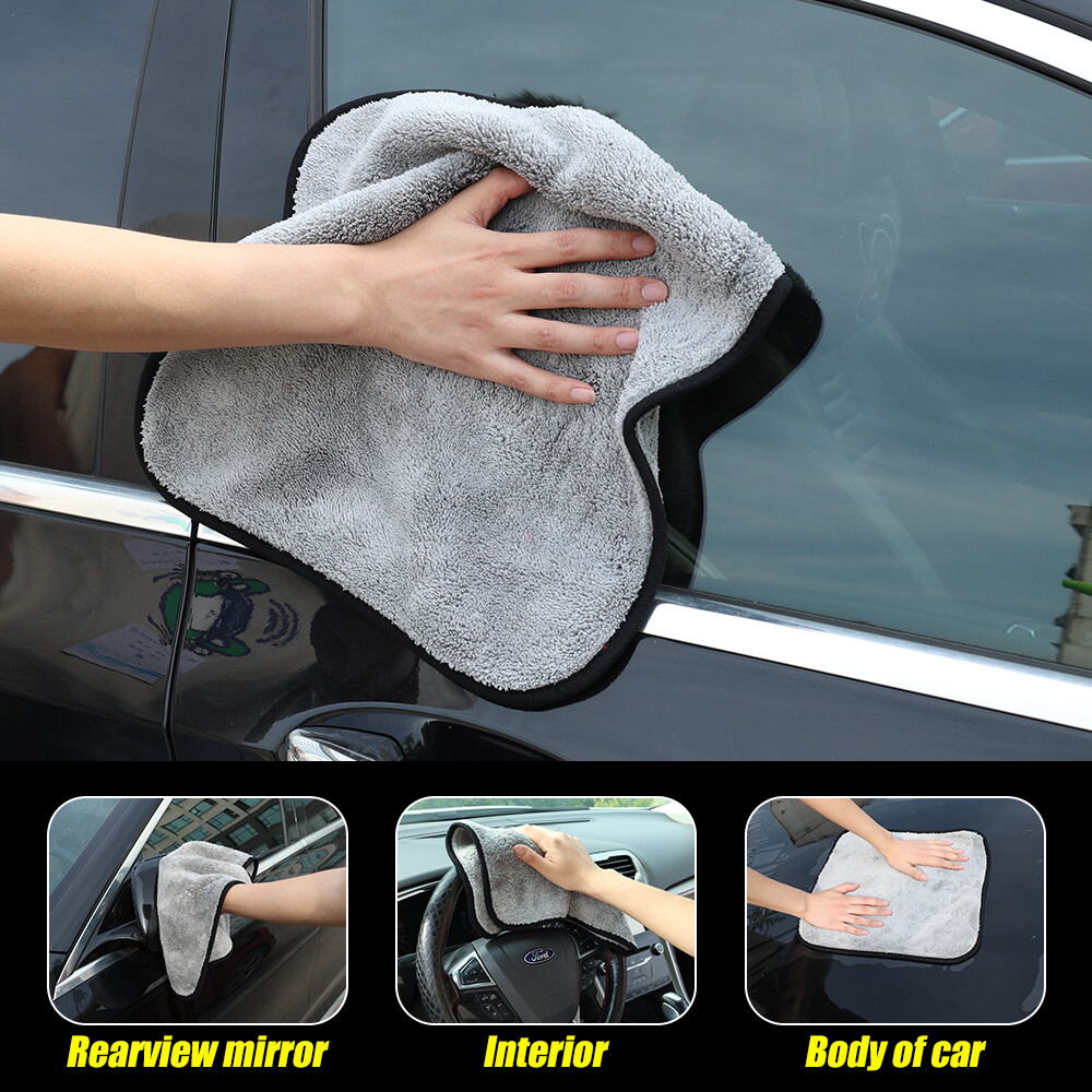 Thấm nước mạnh khăn rửa xe chất liệu xơ vi mảnh dày và khăn lau khử nhiễm