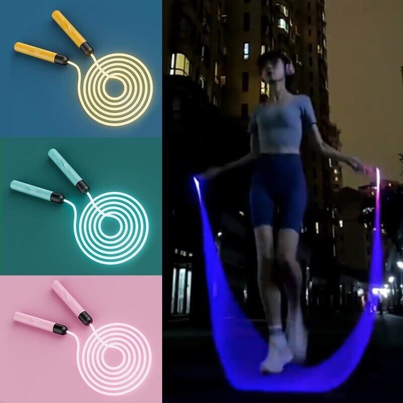 Thể dục có thể điều chỉnh đèn ban đêm nhảy dây thể thao LED dây nhảy chiếu