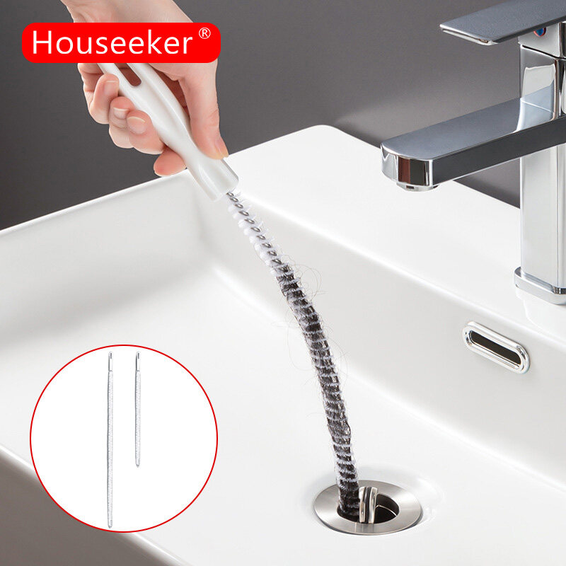Houseeker Bồn Rửa Nhà Bếp Ống NẠO VÉT bàn chải phòng tắm tóc làm sạch cống