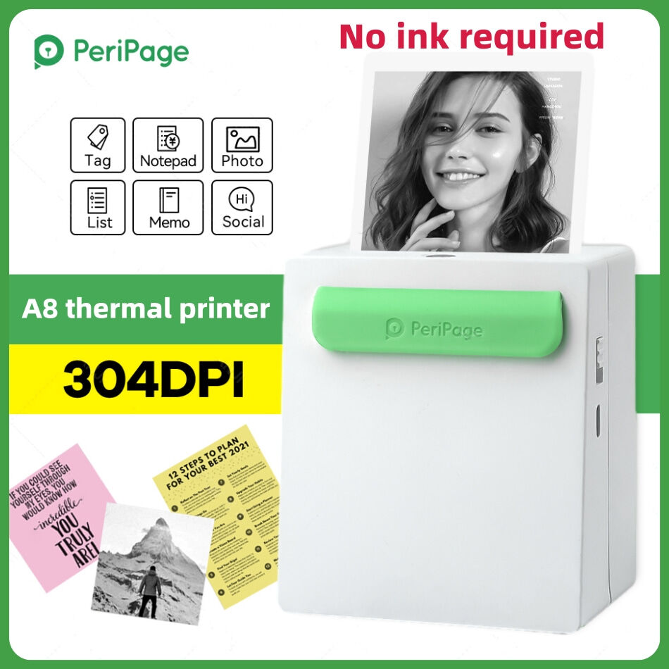 Nhãn hiệu: a8 mini, portátil, sin tinta, với bluetooth 4.0, mini papel de impresión de notas de bolsillo