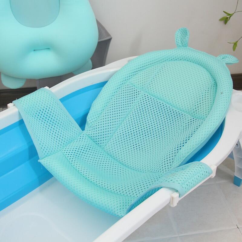 Em bé đệm nhà tắm sơ sinh t-loại Net có thể điều chỉnh lưới tắm sơ sinh