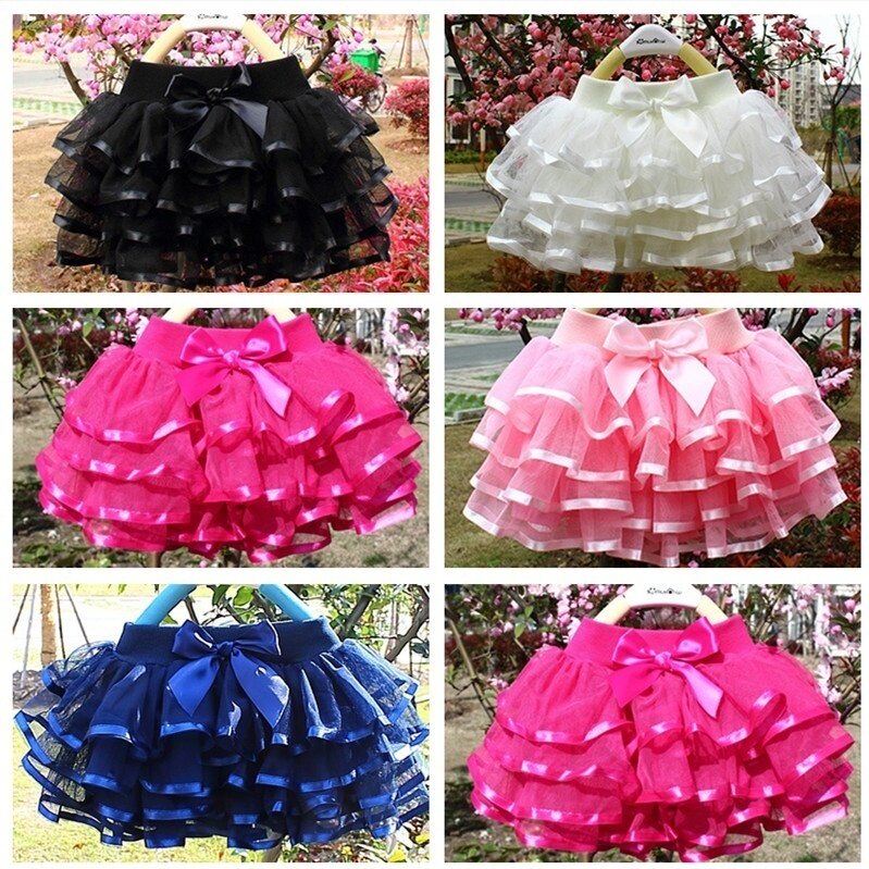 Nileates Váy Mùa Hè Cho Bé Gái Mới 2021 Chân Váy Xòe Xòe Cho Bé Gái Chân Váy Mini Khiêu Vũ, Sinh Nhật Trẻ Em Quần Áo, Chân Váy Vải Tuyn 4 Màu