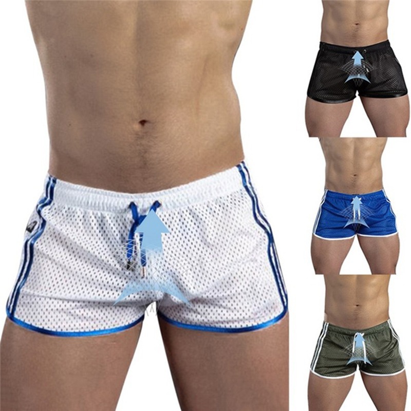 Hangqiao quần chạy bộ quần soóc đi biển, cơ bắp nam