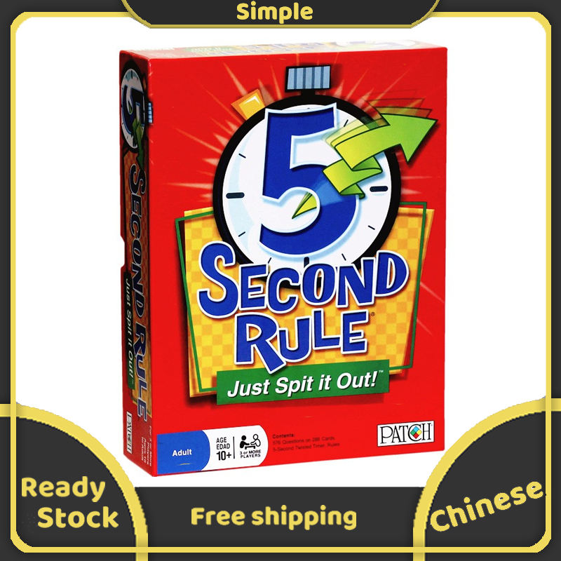 Trò chơi cho trẻ em chơi cùng gia đình 5 Second Rule - INTL