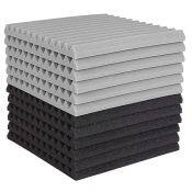 Soundproof Studio Foam Panels - 12 Pcs 