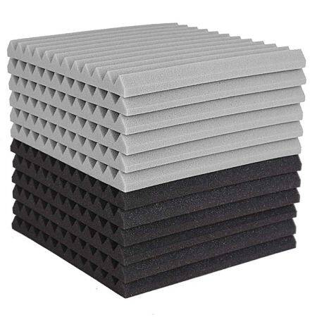 Soundproof Studio Foam Panels - 12 Pcs 