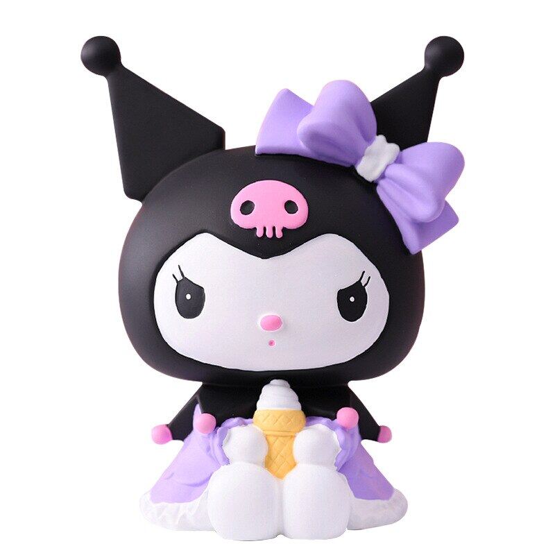 Betterservice Sanrio My Melody kuromi ống heo đựng tiền hộp tiền tiết kiệm trường hợp tiền xu Kawaii