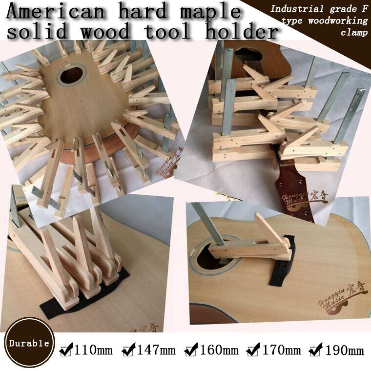 Làm bằng tay cứng gỗ cây phong sắt sâu cổ họng kẹp cho guitar CELLO Ngựa đàn Violin f hình dạng gỗ cố định đồ gỗ