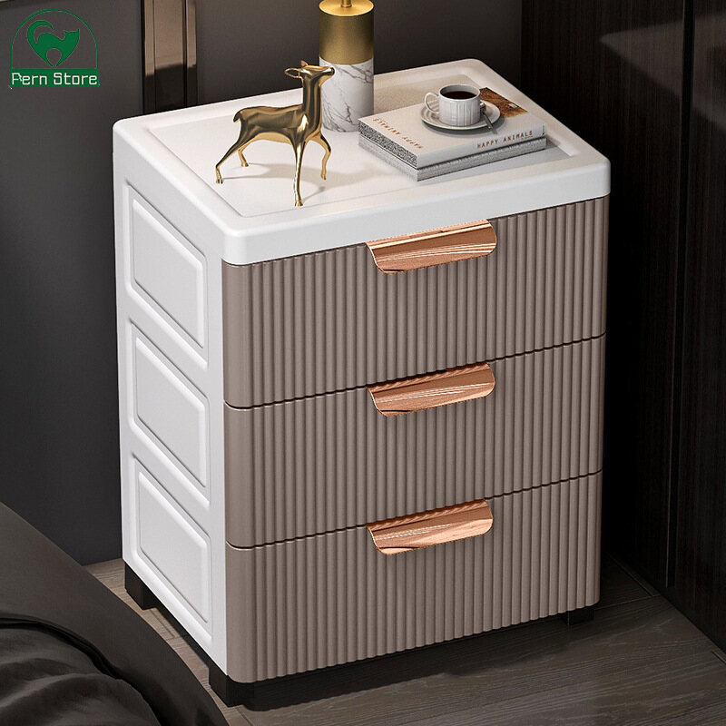 Fs tủ đựng đồ sang trọng nhẹ, tủ khóa châu âu, loại ngăn kéo baby tủ quần áo, đồ chơi gia dụng, tủ đựng đồ lặt vặt, bàn cạnh giường ngủ