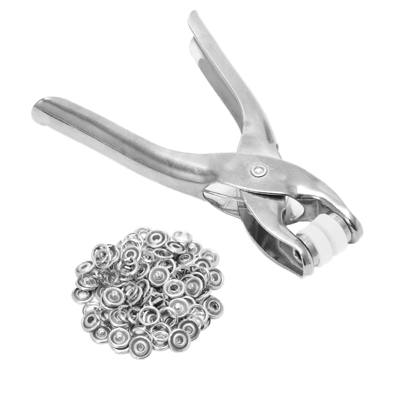 Ngạnh kim loại vòng kìm bấm khuy bấm 9.5mm 100 cái nút bấm vòng