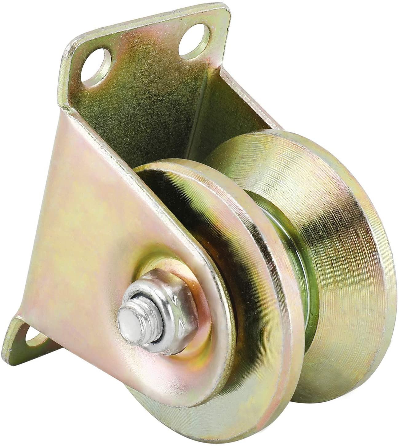 Bánh xe vòng rãnh 1.2 inch 441lbs 45 # bánh xe cứng rãnh thép cho xe đẩy mới