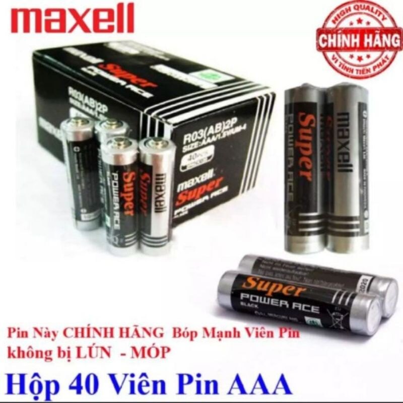Hộp 40 viên pin aaa maxell