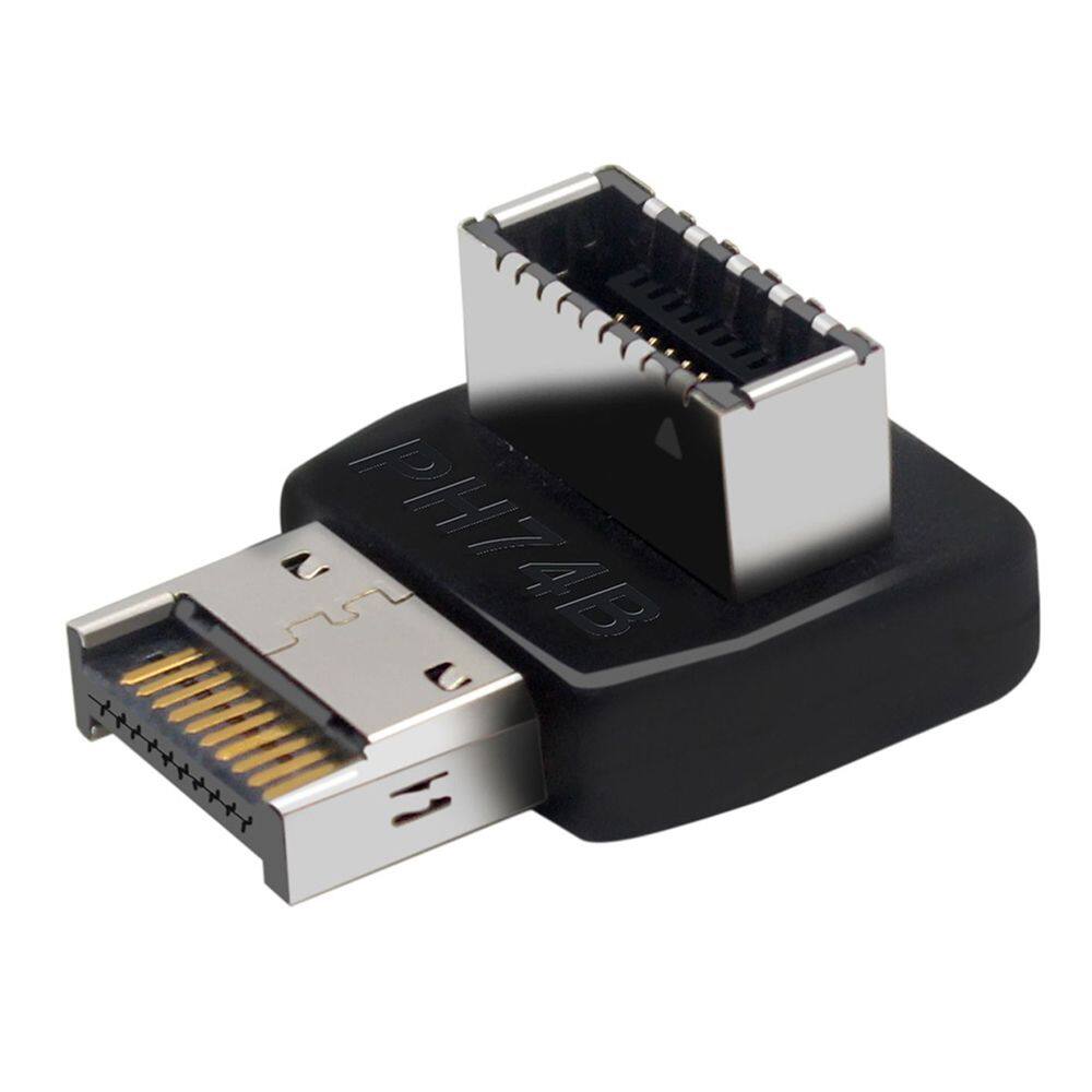 KNQ12 Bộ Chuyển Đổi Mở Rộng USB 3.1 Type-C Phụ Kiện Máy Tính PC Đầu Nối Bo Mạch Chủ 19P/20P Sang TYPE-E Bộ Chuyển Đổi Đầu USB Đầu Nối USB Bộ Chuyển Đổi 90 Độ Type-C