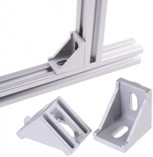 Aluminum 2020 L type Corner Bracket Fittings Corner Angle Bracket Connector 2028 Aluminium Profile