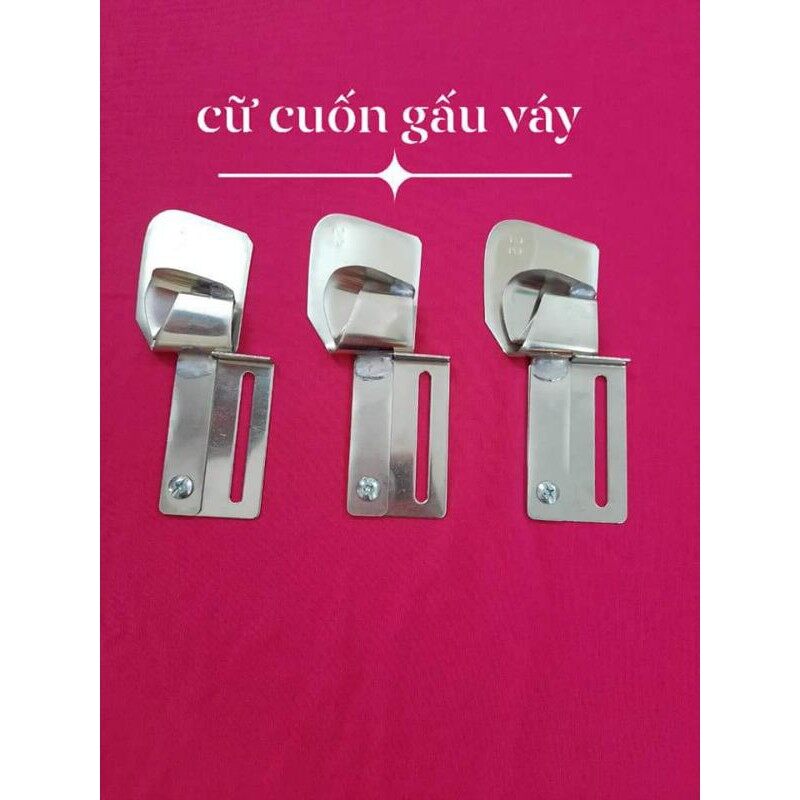 cữ cuốn nẹp bên khuy và bên cúc áo sơ mi bản to 2.2cm