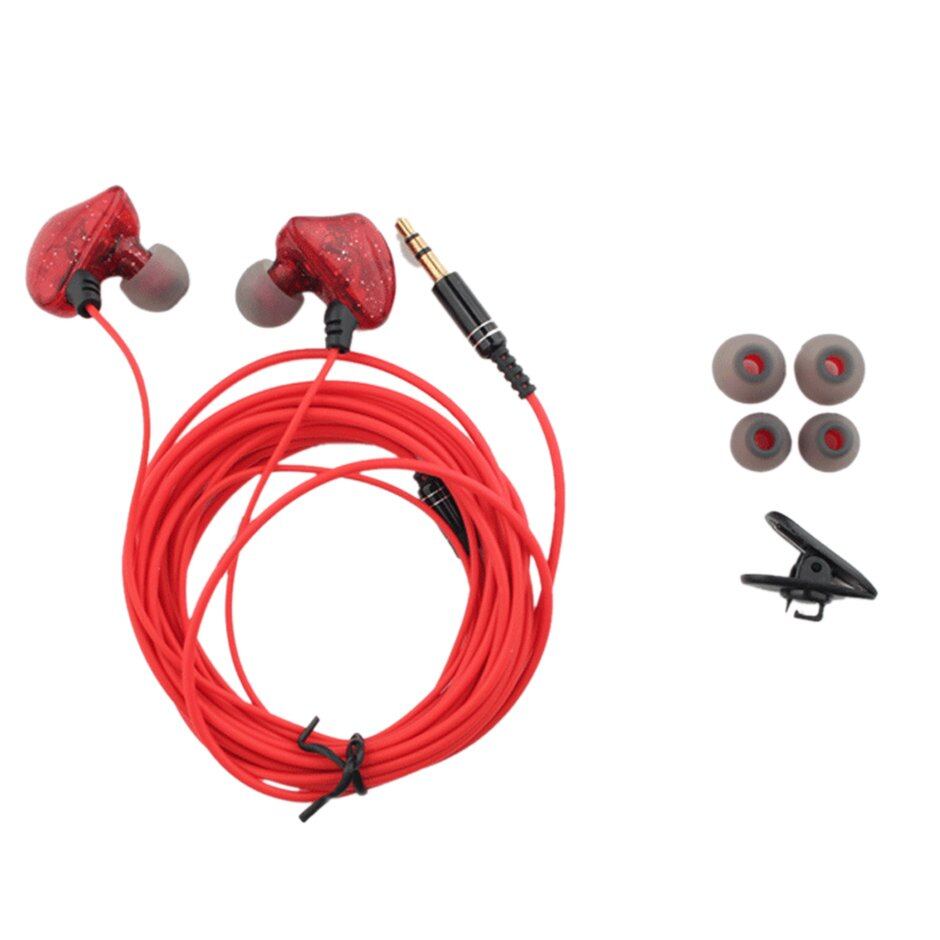 Elec tai nghe mp3 dài 3 mét âm trầm kép 3.5mm, tai nghe có dây tai nghe nhét trong tai