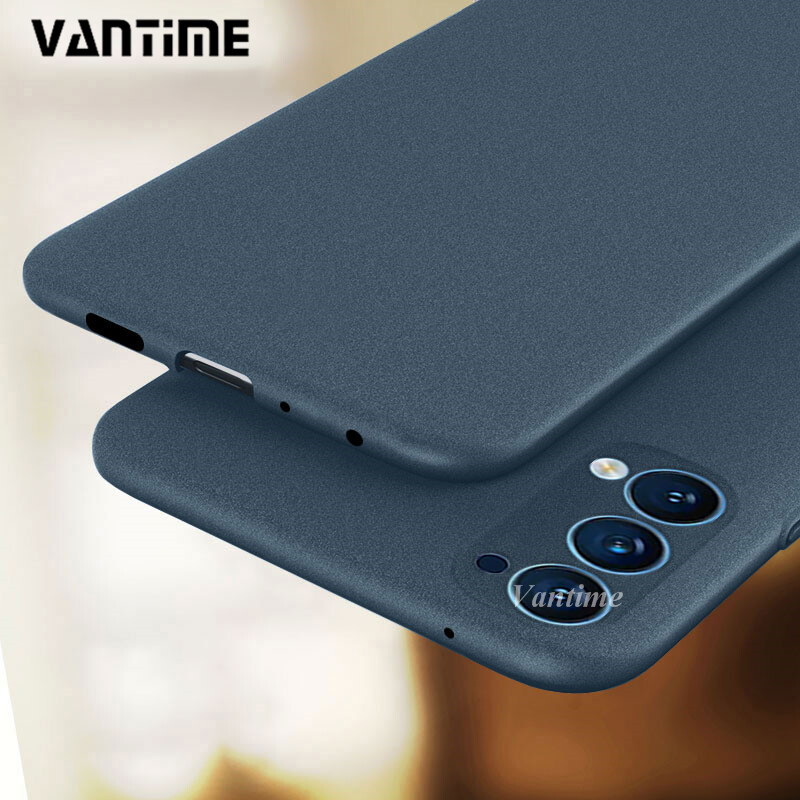 Vantime cho Ốp OPPO Reno4 Ốp Lưng Điện Thoại Chống Trượt Mờ Chống Mồ Hôi Bằng Đá Sa Thạch Mềm Siêu Mỏng