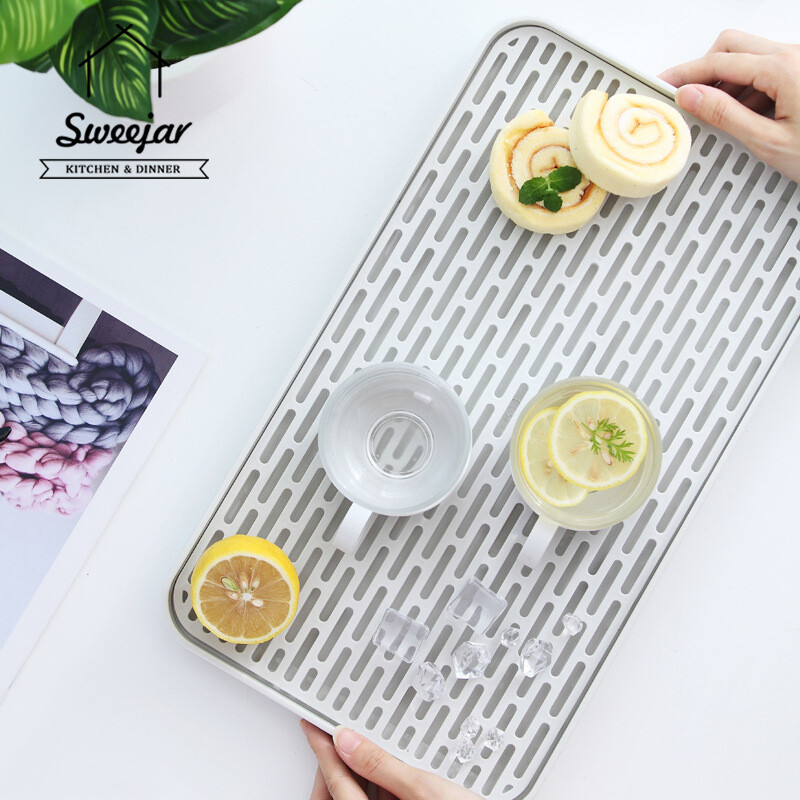 Khay Nhựa Đựng Nước Ngọt, Bộ Thoát Nước Đĩa Khô Hai Lớp, Drainboard Bát Trà Rau Củ Trái Cây Đũa