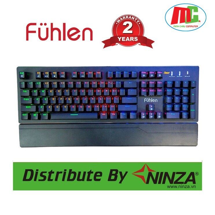 Bàn Phím Cơ Gaming Fuhlen Eraser - Hàng Bảo Hành 2 Năm